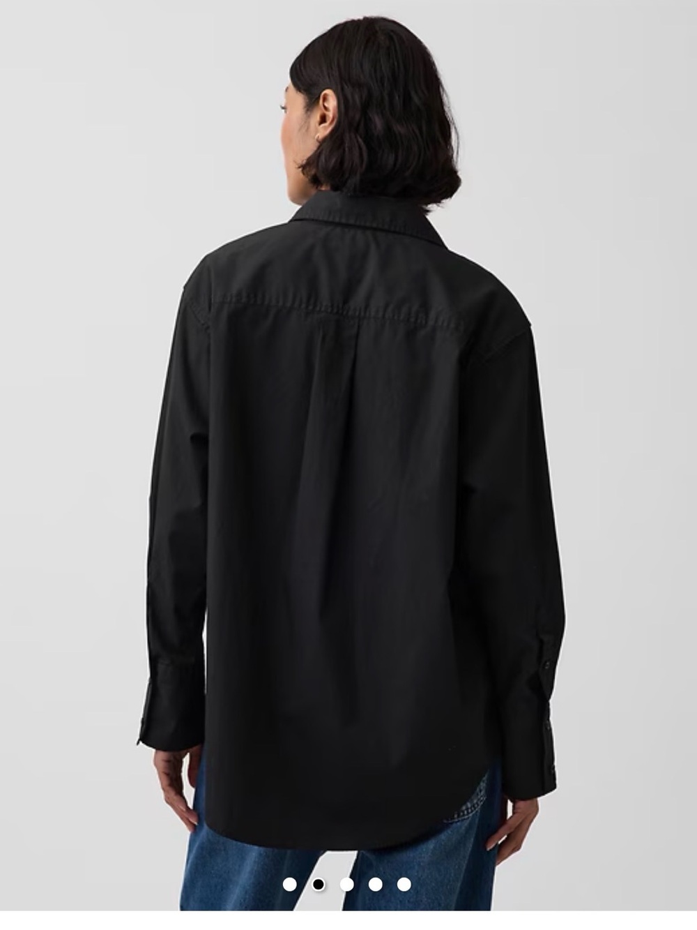 Organic Cotton Poplin Big Shirt MEDIUM - Picture 4 of 8
